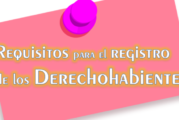 COMUNICADO – REGISTRO DE DERECHOHABIENTE 2018