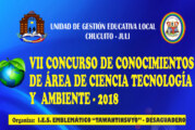 VII CONCURSO DE CONOCIMIENTOS DEL ÁREA DE C. T. A. 2018