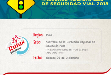 CONVOCA AL TALLER EN SEGURIDAD VIAL DE RUTAS SOLIDARIAS