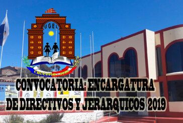 RESULTADO PRELIMINAR EVALUACIÓN HOJA DE VIDA – ETAPA I: PROCESO DE ENCARGO DE PLAZAS VACANTES DE CARGOS DIRECTIVOS 2019