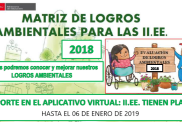 ORIENTACIONES PARA EL REPORTE, EVALUACIÓN Y RECONOCIMIENTO DE LOGROS AMBIENTALES 2018