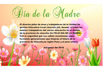 FELIZ DÍA A LA MADRE EDUCADORA