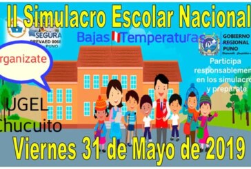 II SIMULACRO NACIONAL ESCOLAR POR BAJAS TEMPERATURAS