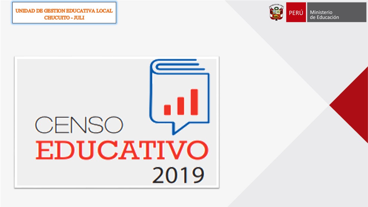 CENSO EDUCATIVO MODULO I: OFICIO MÚLTIPLE N°065-2019-DREP/UGEL CHJ-AGI-EER/D, Conclusión de reporte CENSO EDUCATIVO 2019.