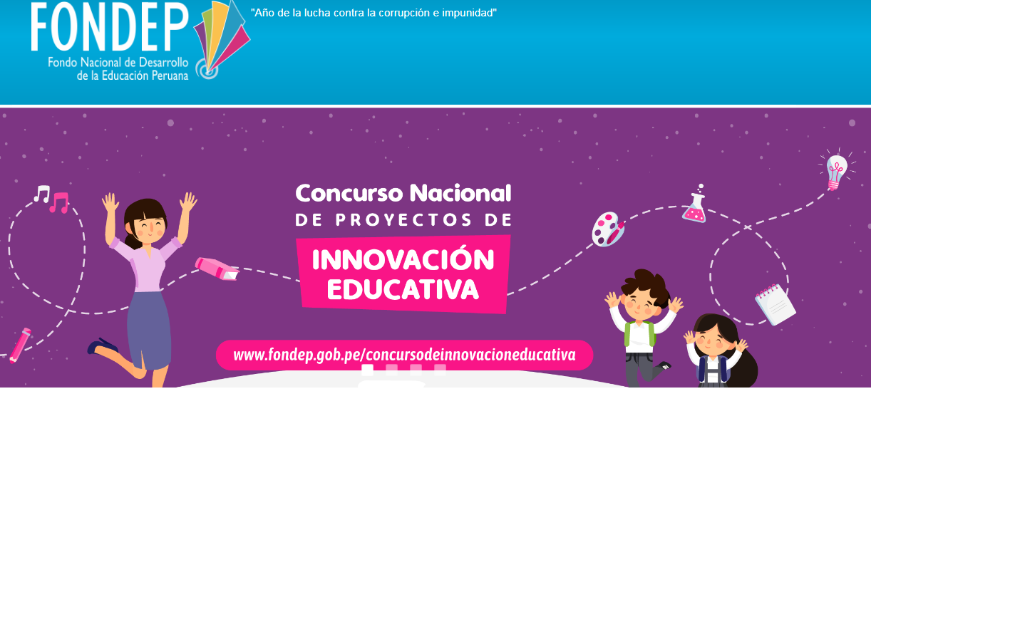 CONCURSO NACIONAL DE PROYECTOS DE INNOVACION EDUCATIVA