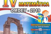 IV OLIMPIADA REGIONAL DE MATEMATICA “OMDEV-2019”