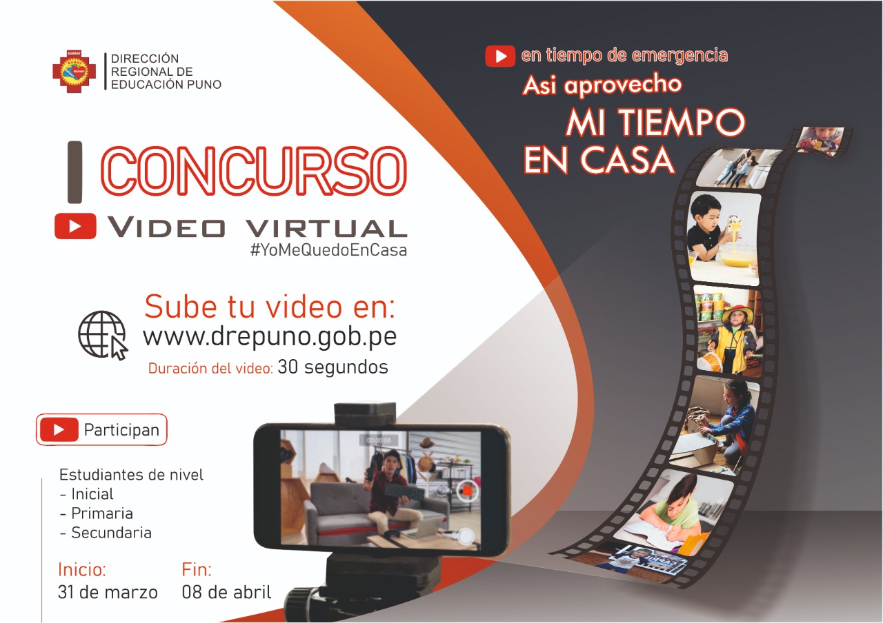 I  Concurso de Video Virtual “Así aprovecho mi tiempo en casa”