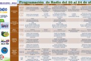 PROGRAMACIÓN DE RADIO DEL 20 AL 24 DE ABRIL