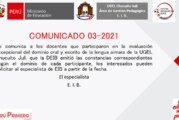 Comunicado: Emisión de constancias EIB