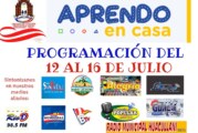 PROGRAMACIÓN APRENDO EN CASA SEMANA DEL 12 AL 16 DE JULIO
