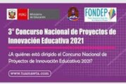 CONVOCATORIA A REUNIÓN DIRECTORES: III CONCURSO NACIONAL DE PROYECTOS DE INNOVACIÓN EDUCATIVA – FONDEP.