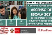 COMUNICADO DEL CONCURSO DE ASCENSO DE ESCALA EN EDUCACIÓN BÁSICA – ETAPA DESCENTRALIZADA