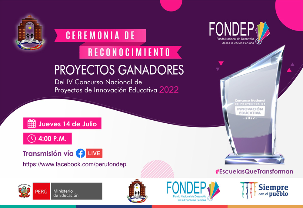 CEREMONIA DE RECONOCIMIENTO | PROYECTOS GANADORES FONDEP 2022