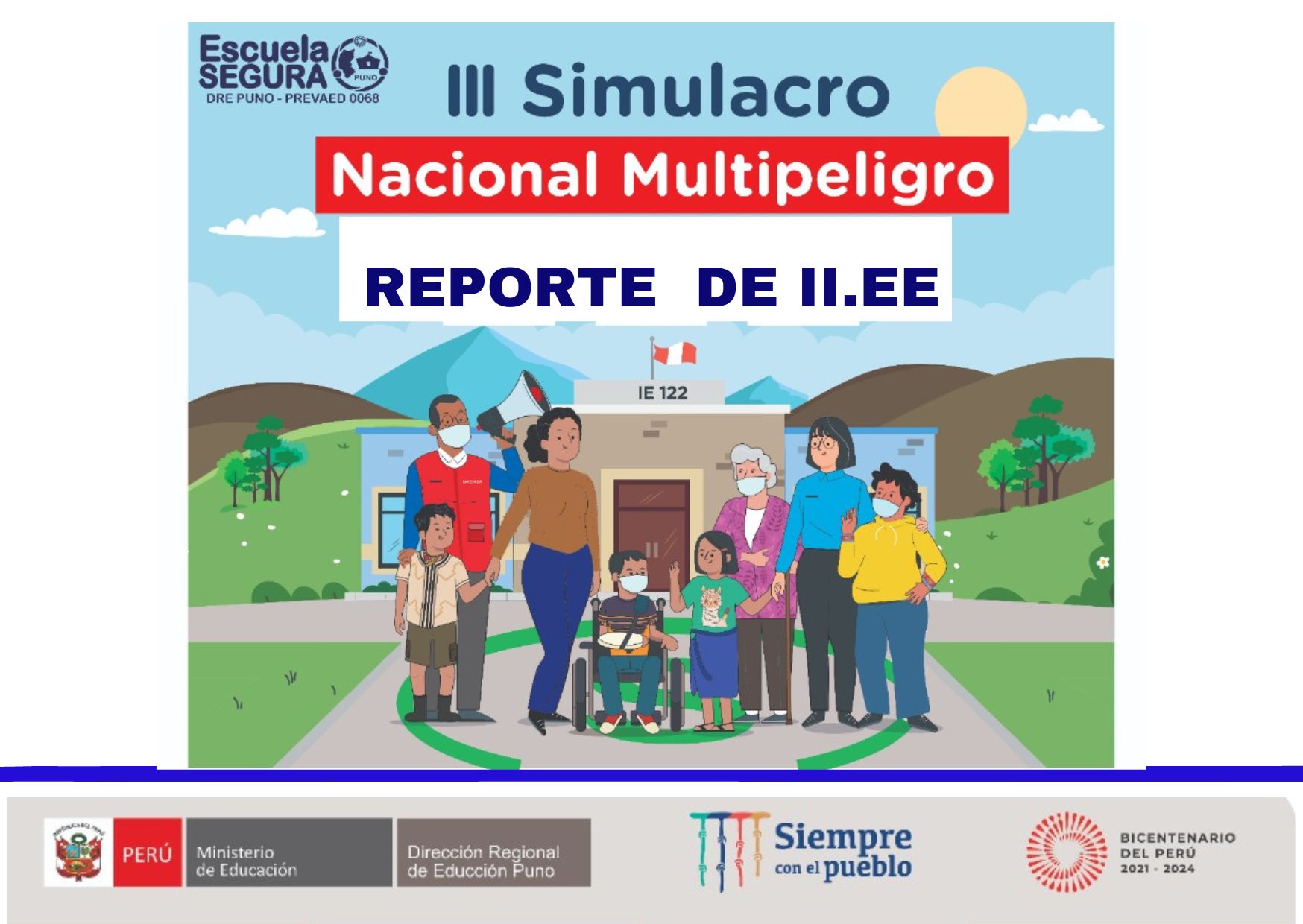 REPORTE OBLIGATORIO DEL III SIMULACRO NACIONAL MULTIPELIGRO ( SISMO)