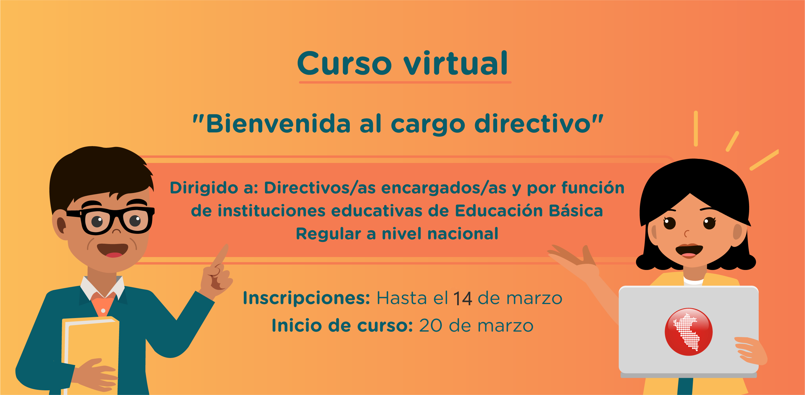 ATENCIÓN DIRECTIVOS: Inscríbite al curso virtual Directivos 2023 hasta el 14 de marzo
