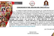 COMUNICADO N°005- EIB UGEL CHUCUITO JULI.