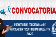 CONTRATACIÓN DE SERVICIOS | (02) PROMOTORES DE REINSERCIÓN Y CONTINUIDAD EDUCATIVA