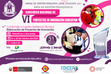 ASISTENCIA TÉCNICA | VI CONCURSO NACIONAL DE PROYECTOS DE INNOVACIÓN