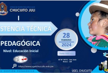 I ASISTENCIA TÉCNICA PEDAGÓGICA. Nivel inicial