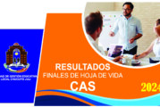 RESULTADOS FINALES DE HOJA DE VIDA – CAS