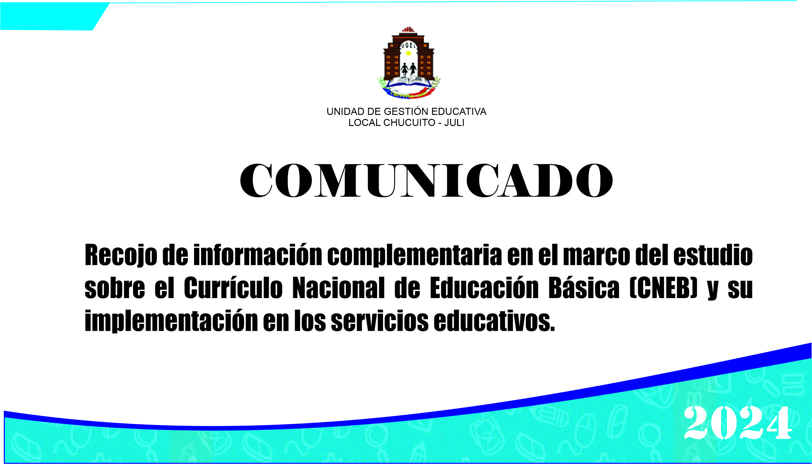 Recojo de información complementaria en el marco del estudio sobre el Currículo Nacional de Educación Básica (CNEB) y su implementación en los servicios educativos.