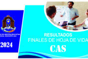 RESULTADOS FINALES HOJA DE VIDA CAS Nº 023 – CIST