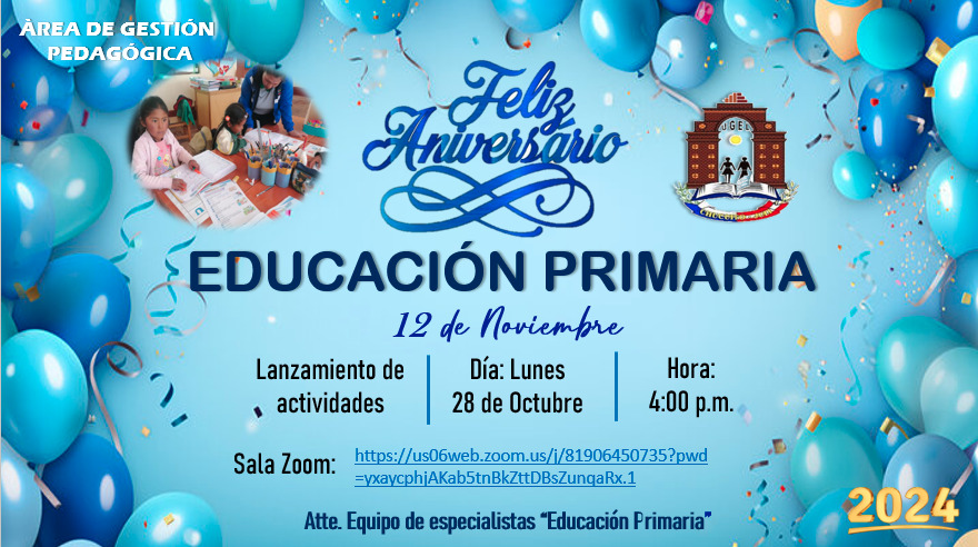 LANZAMIENTO DE ACTIVIDADES POR EL «DÍA DE LA EDUCACIÓN PRIMARIA»