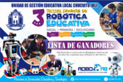 LISTA DE GANADORES | 3° FESTIVAL PROVINCIAL DE ROBÓTICA EDUCATIVA 2024