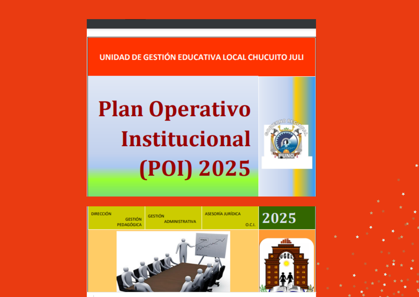 Plan Operativo Institucional(POI) 2025