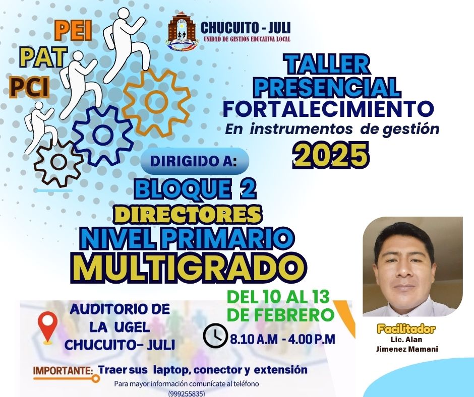ATENCIÓN DIRECTORES MULTIGRADO NIVEL PRIMARIO