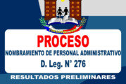 RESULTADOS PRELIMINARES DEL PROCESO DE NOMBRAMIENTO DEL PERSONAL CONTRATADO BAJO EL RÉGIMEN LABORAL DEL DECRETO LEGISLATIVO N° 276 – 2025