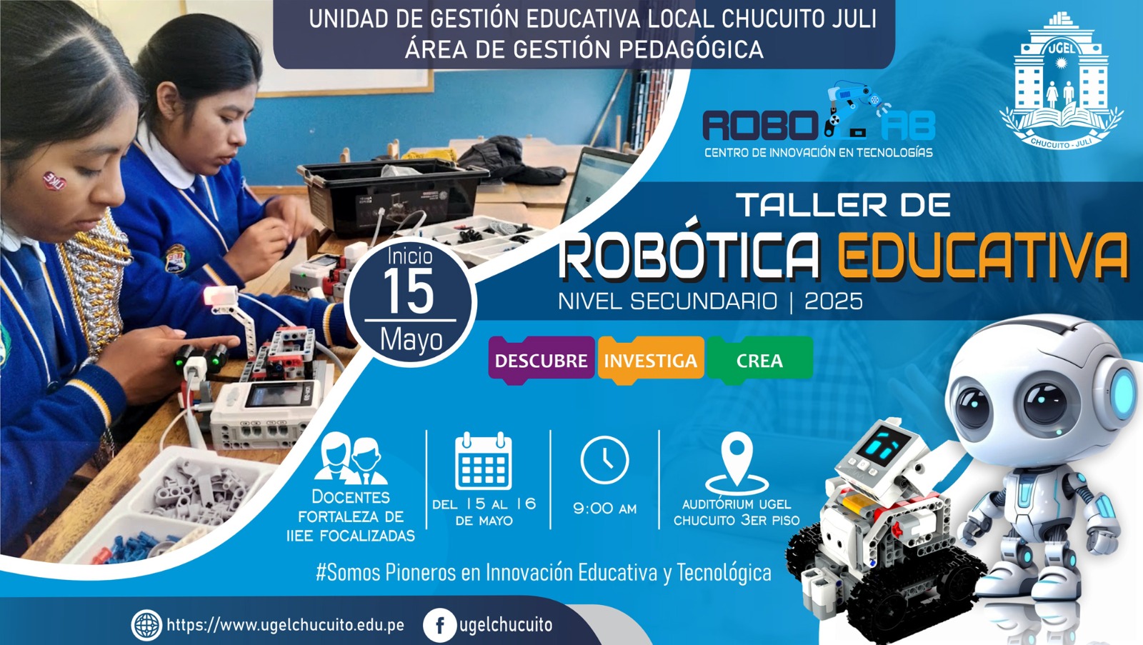 TALLER USO PEDAGÓGICO DEL KIT DE ROBÓTICA | NIVEL SECUNDARIO 2025