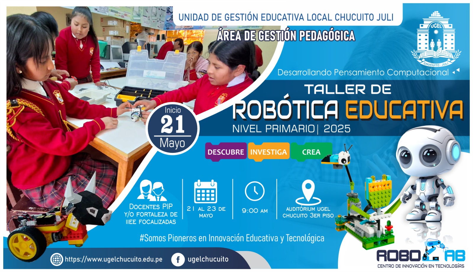 TALLER USO PEDAGÓGICO DE LOS KITS DE ROBÓTICA | NIVEL PRIMARIO