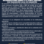 RECOMENDACIONES DEBIDO A LA ALERTA SANITARIA POR TRANSMISIÓN LOCAL DE SARAMPIÓN