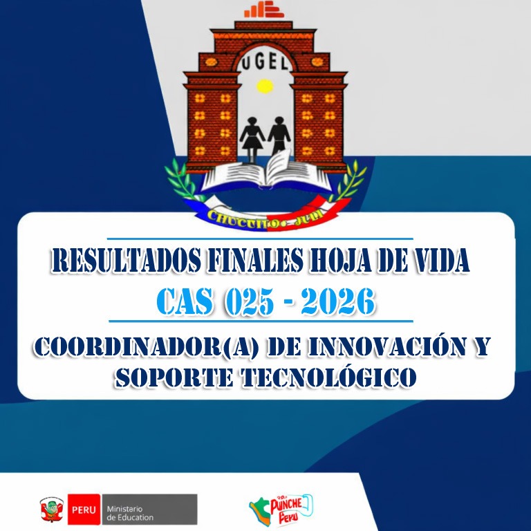 RESULTADO FINAL HOJA DE VIDA | CAS N° 025 CIST