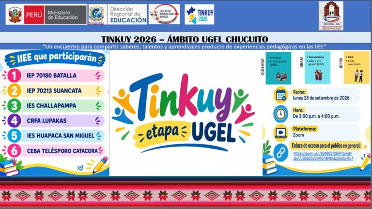 INVITACIÓN AL TINKUY VIRTUAL 2026 ETAPA UGEL