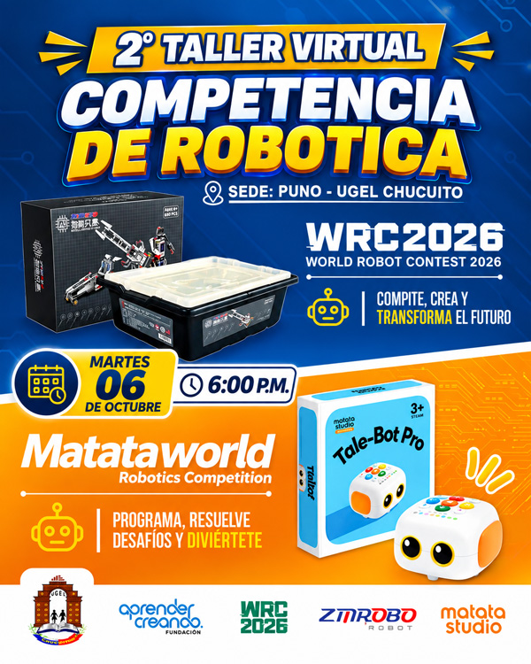 2° TALLER VIRTUAL COMPETENCIA DE ROBÓTICA | WRC 2026
