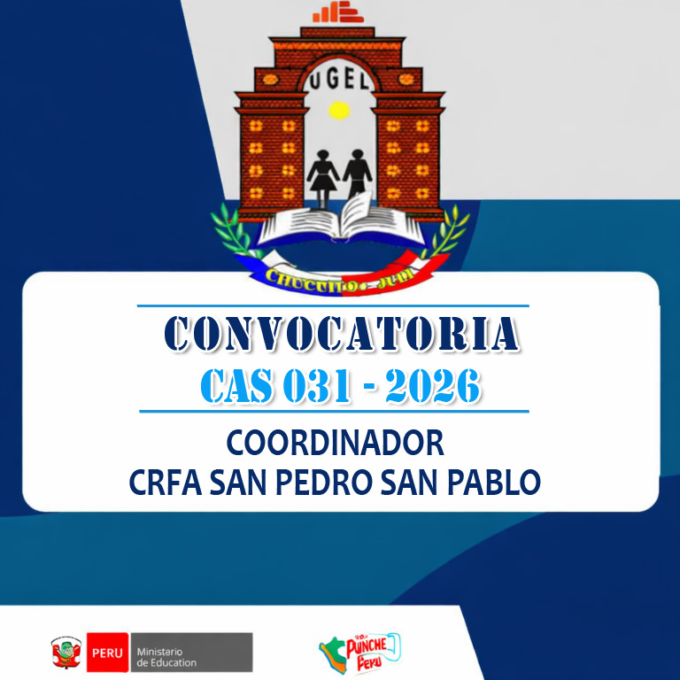 RESULTADOS FINALES HOJA DE VIDA | CAS N° 031 – 2026 COORDINADOR CRFA