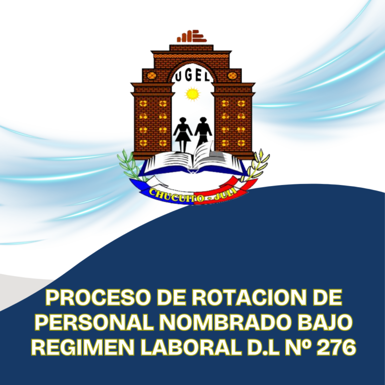 LISTA PRELIMINAR DE PLAZAS VACANTES: PROCESO DE ROTACION DE PERSONAL ADMINISTRATIVO NOMBRADO  REGIMEN LABORAL Nº 276